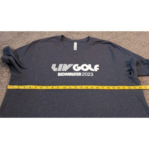 RARE 2023 Liv Golf Trump National Bedminster Gray Short Sleeve T-Shirt Men's 2XL - Picture 5 of 6